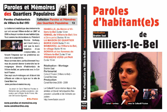 Le DVD "Paroles d'habitant(e)s de Villers-le-Bel"
