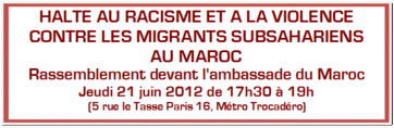 30|Jeudi 21 juin 2012 de 17h30 à 19h (5 rue le Tasse Paris 16, Métro Trocadéro) 