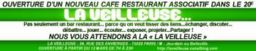 Ouverture d'un bar restaurant associatif et culturel dans le 20e !!