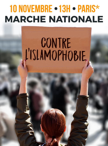 Image result for marche contre l'islamophobie novembre paris affiche