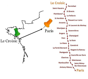 Carte Croisic-Paris !!